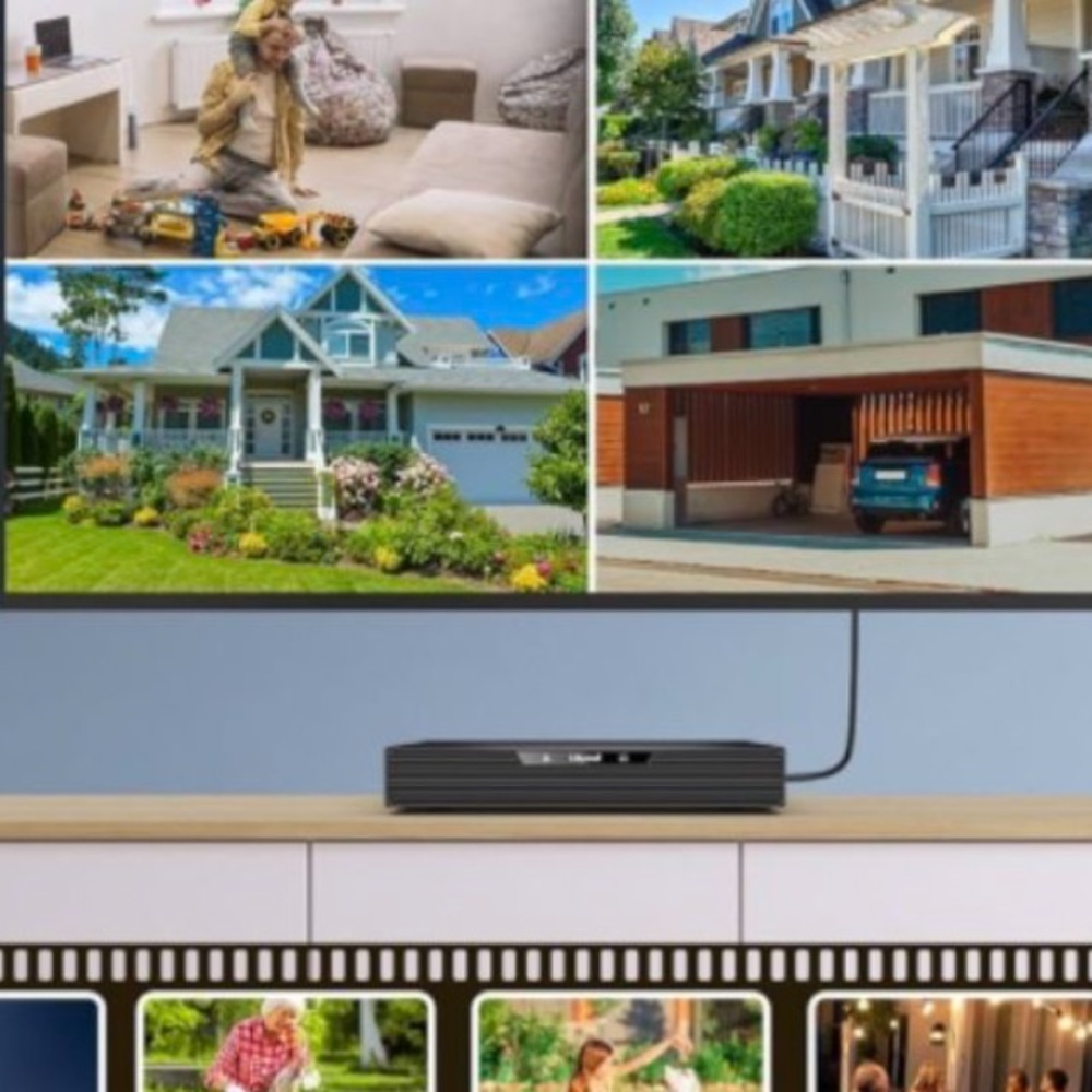 Black Security Camera System - 4-Camera Kit - Picture 11 of 12